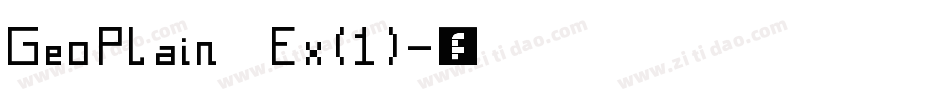 GeoPlain Ex(1)字体转换